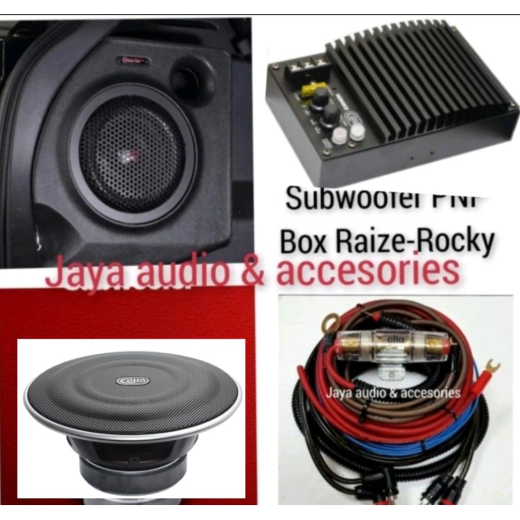 Subwoofer oem Box Cello 8inch C8 plus Power Toyota Raize -Daihatsu Rocky