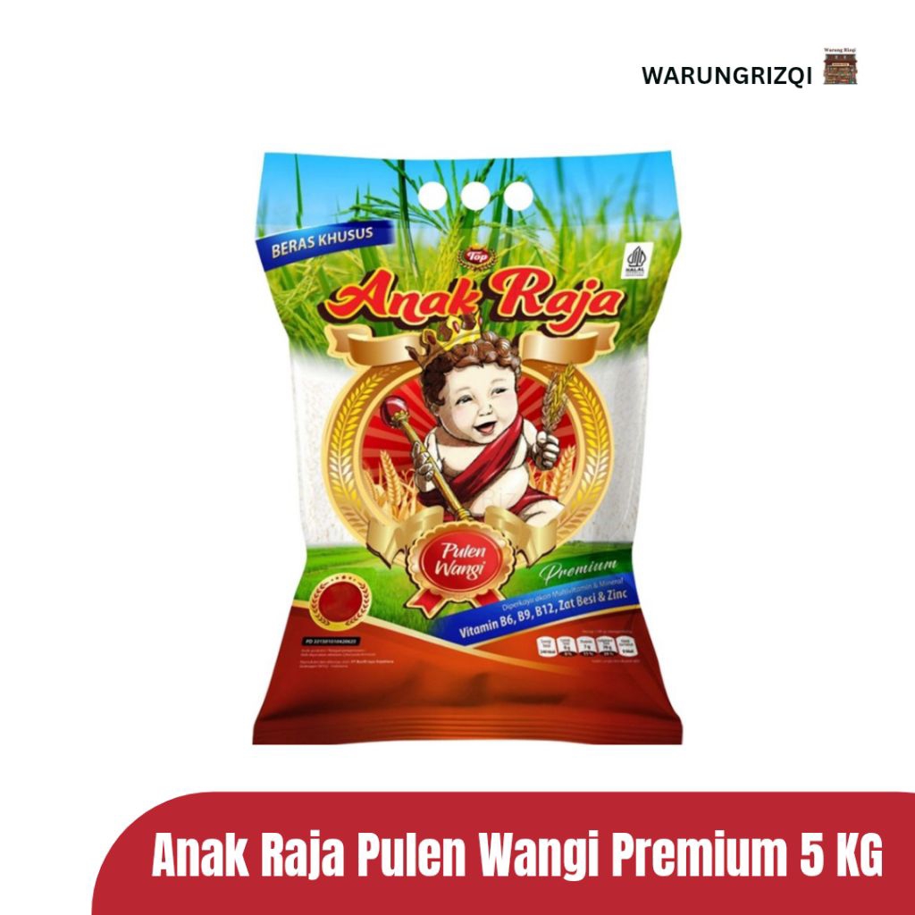BERAS 5 KG Beras Anak Raja Beras Pulen Wangi Fortifikasi Premium 5kg Beras Premium 5 KG