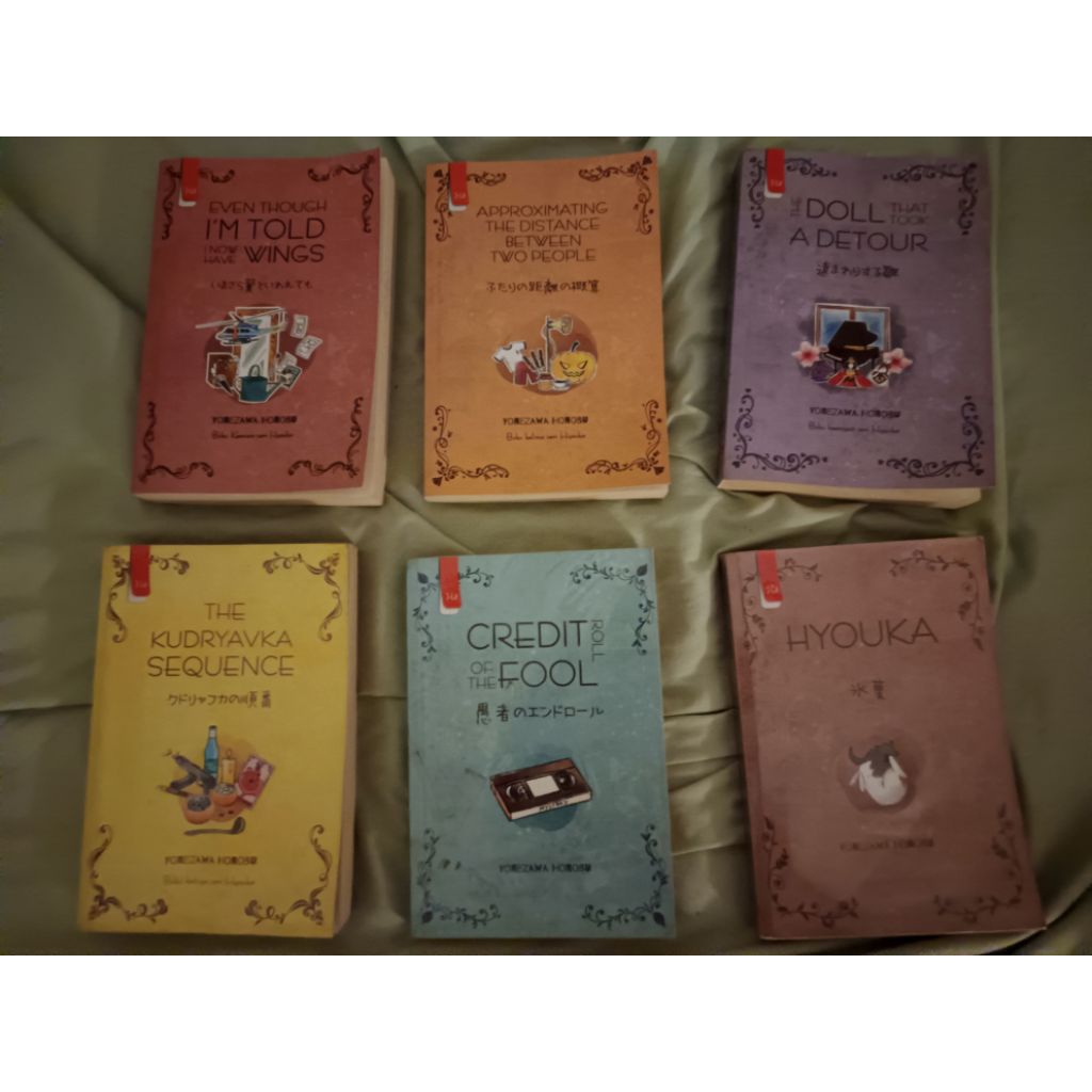 preloved novel seri hyouka set 1-6 vol