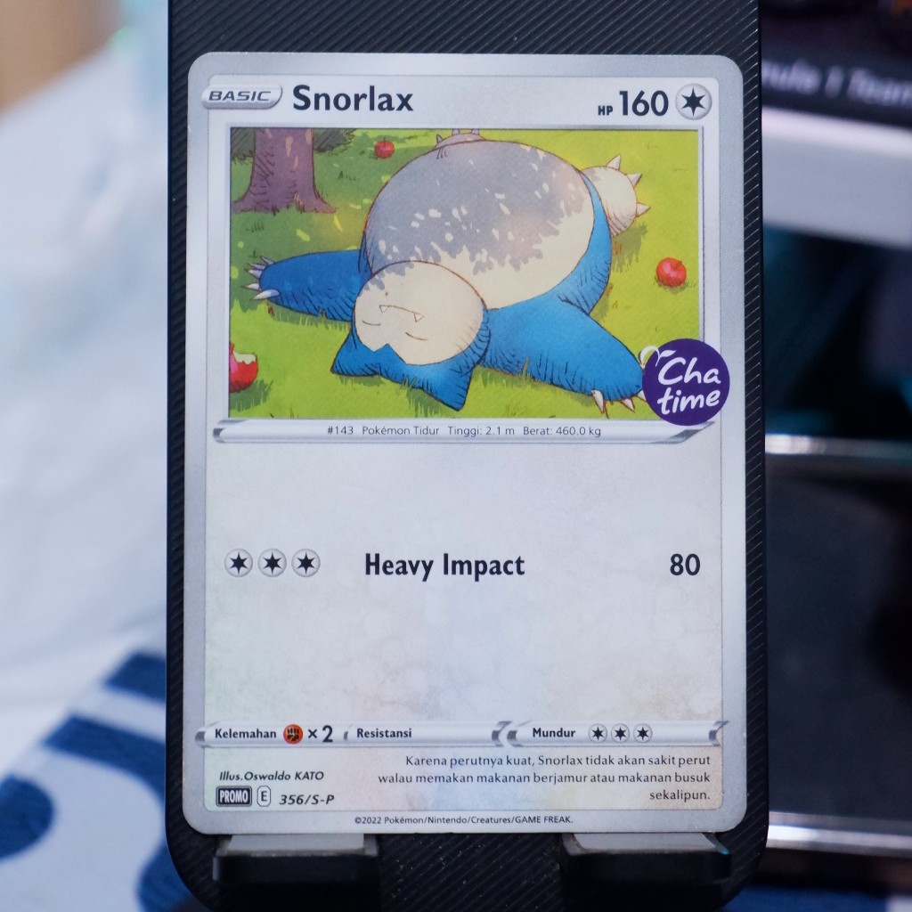 Kartu Pokemon Snorlax Chatime (Pokemon Card)
