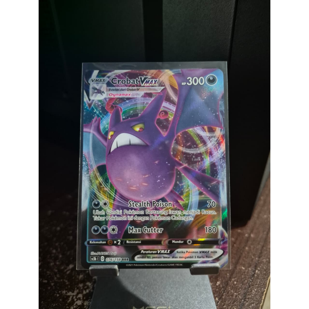 Crobat VMAX RRR Pokemon Koleksi VMAX Berkilau Set B TCG Indonesia
