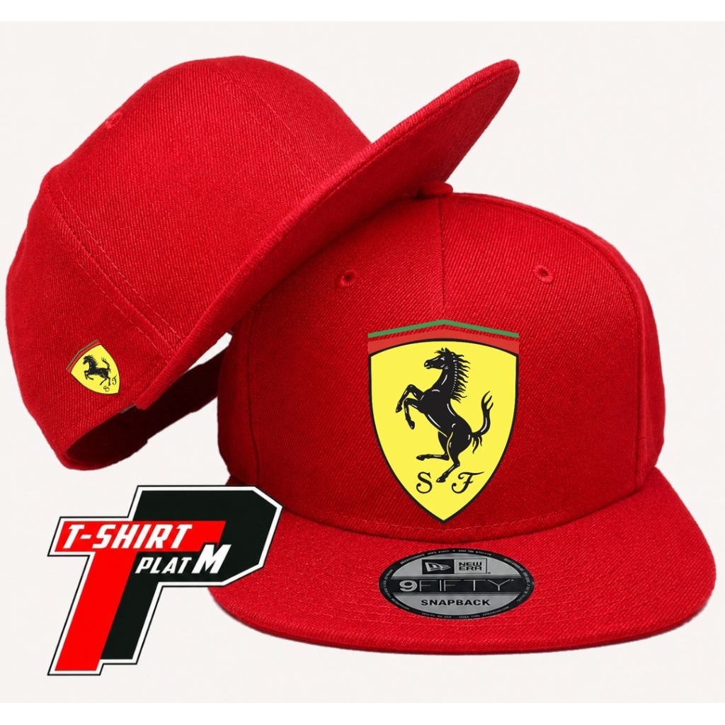 Topi Ferrari Car Logo Snapback