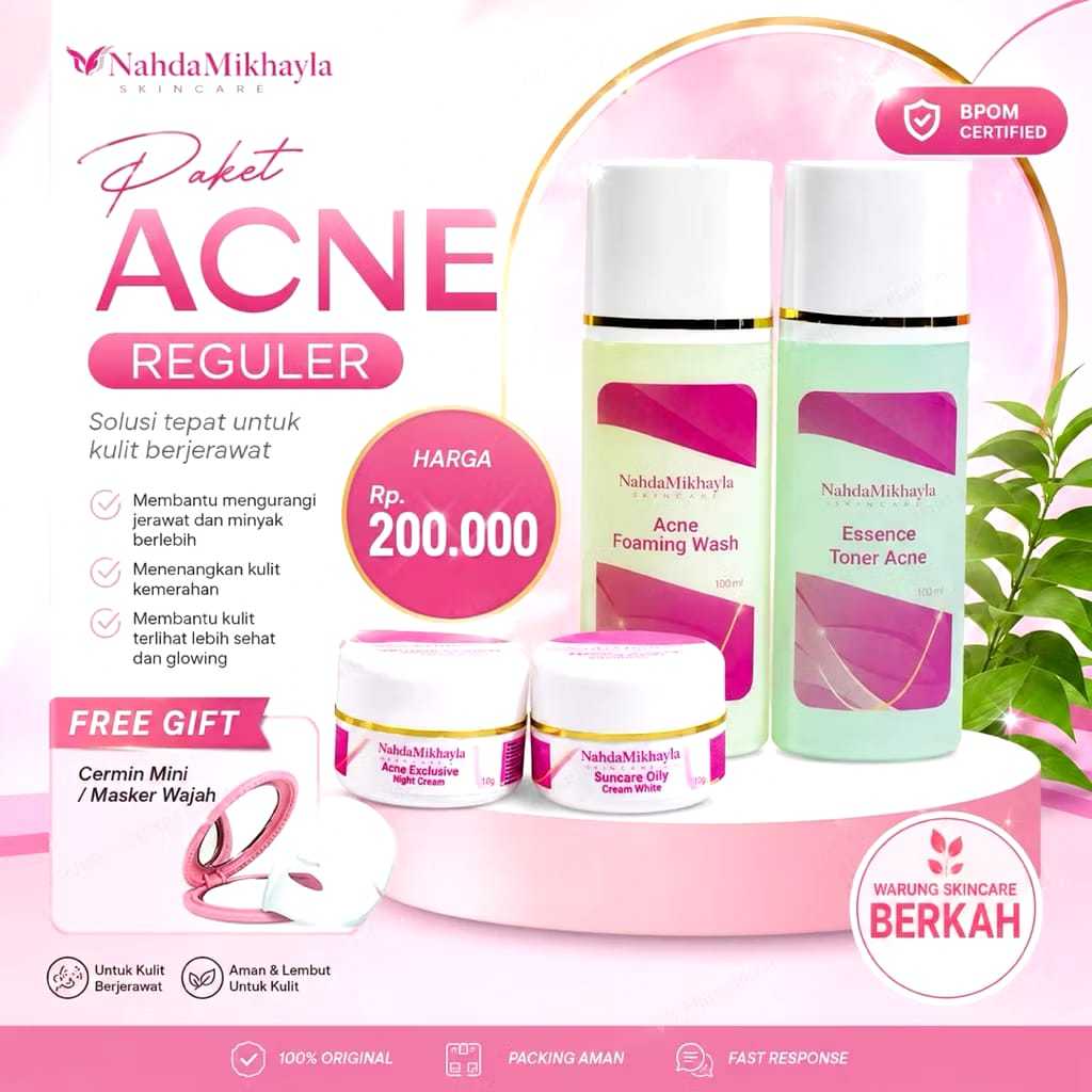 NAHDA SKINCARE 100% ORIGINAL SHERUM/PAKET NAHDA SKINCARE/SKINCARE NAHDA/SKINCARE GLOWING