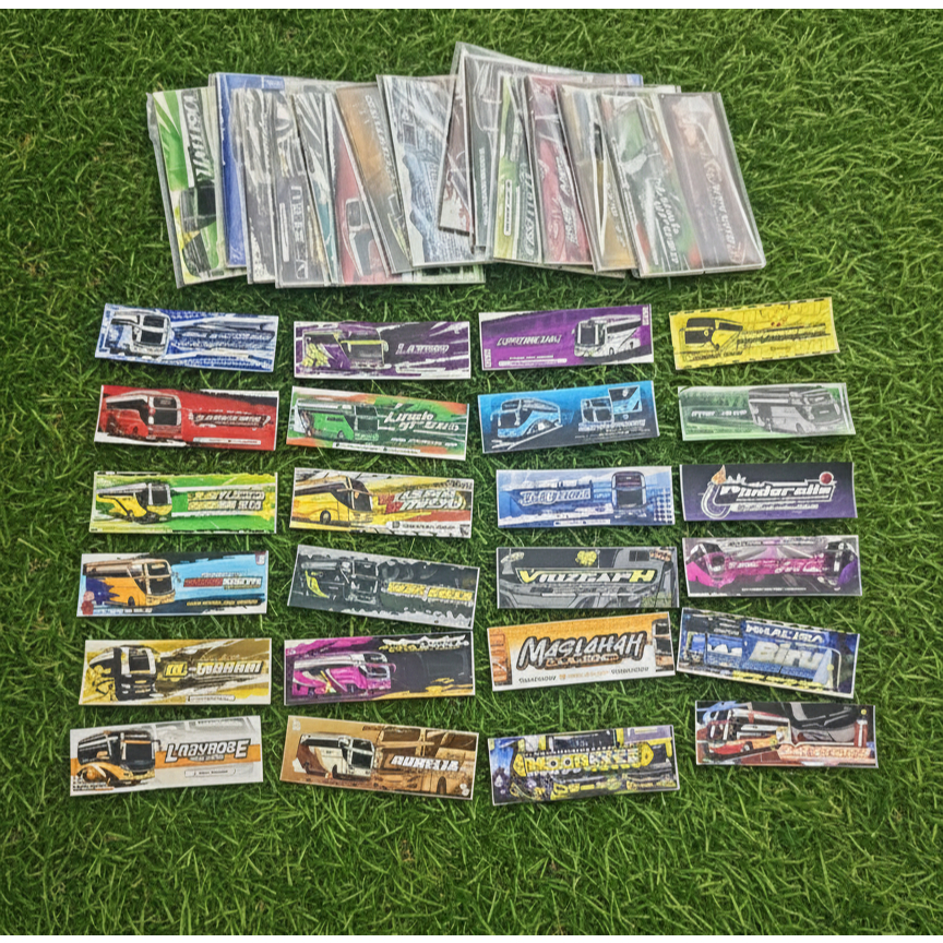 30Pcs Stiker Bus Mania / Bus Telolet / Pecinta Bus