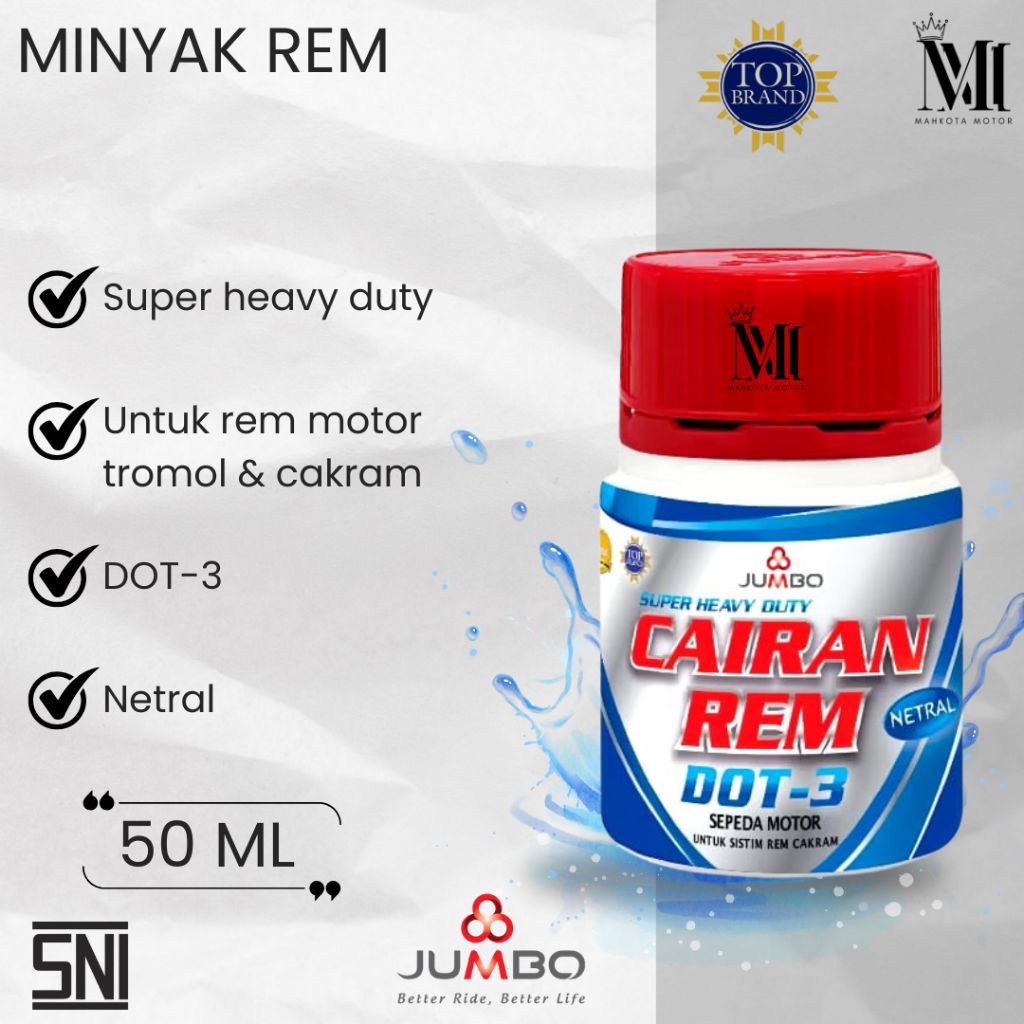 JUMBO - Minyak Rem Motor Tromol Cakram DOT 3