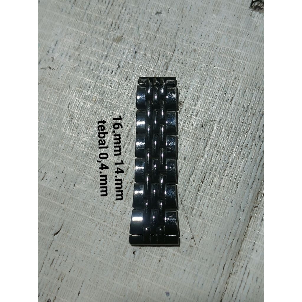 sambungan rantai jam tangan ukuran 16.mm Second