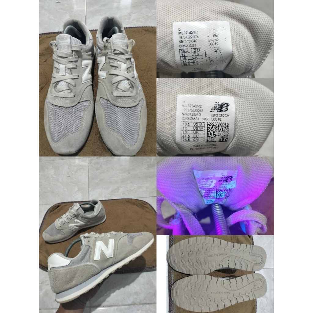 Sepatu Preloved Second Original New Balance NB 373 size 44