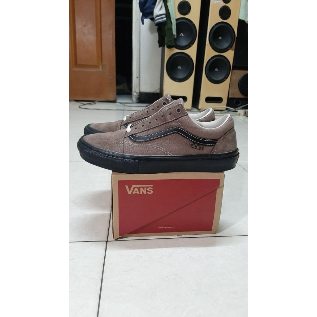 Vans Skate Old Skool Taupe ,Original ,Like New Second