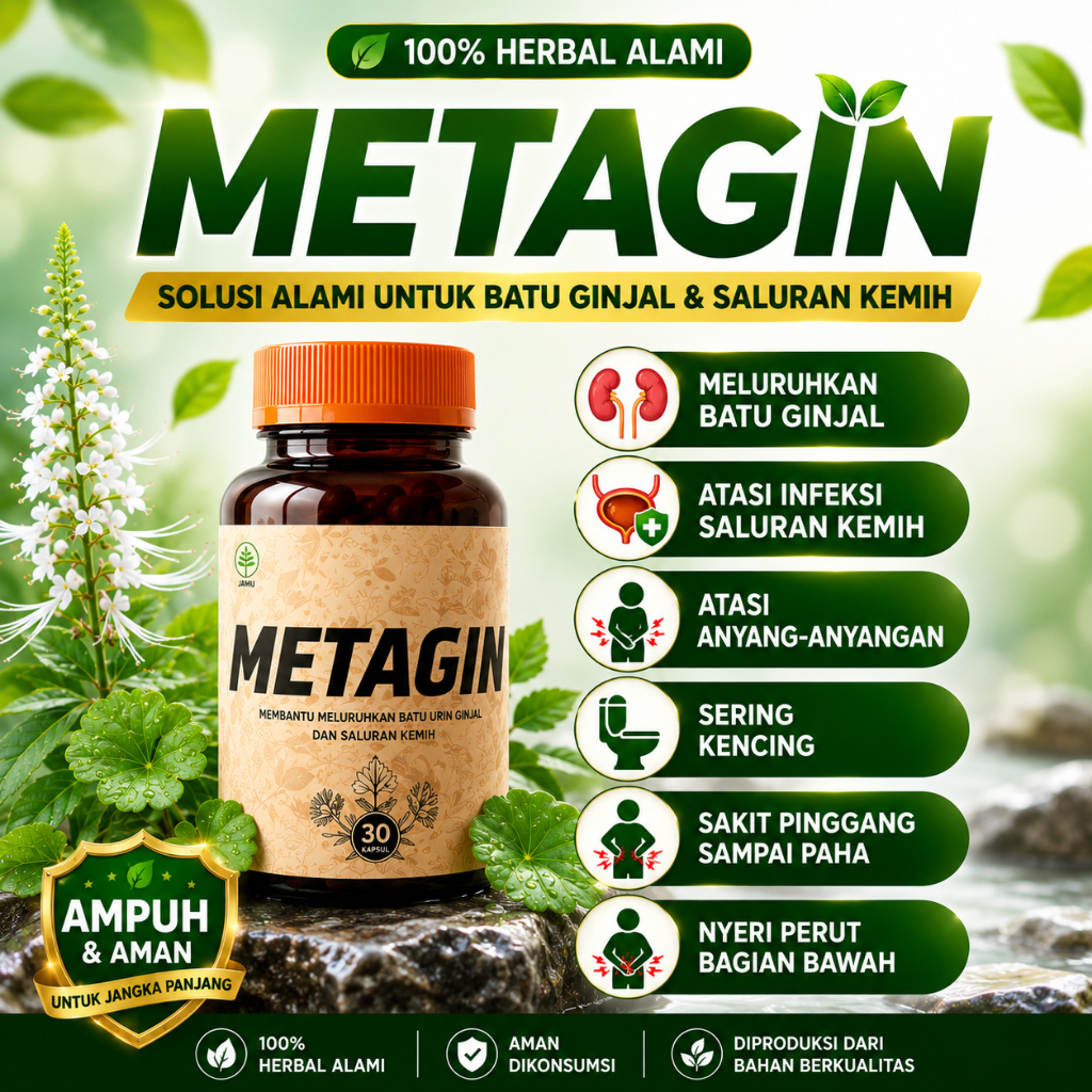 METAGIN ORIGINAL Obat Batu Ginjal Ampuh Tanpa Operasi