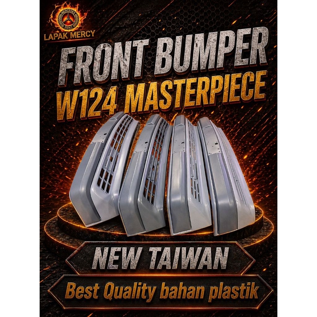 bumper depan mobil mercy w124 MP ORI new taiwan