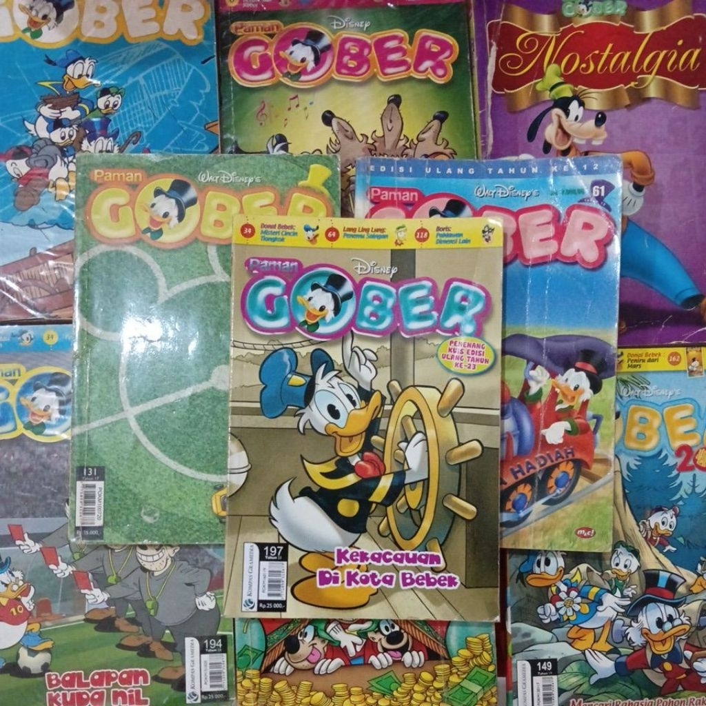 Komik bekas Donal bebek/gober