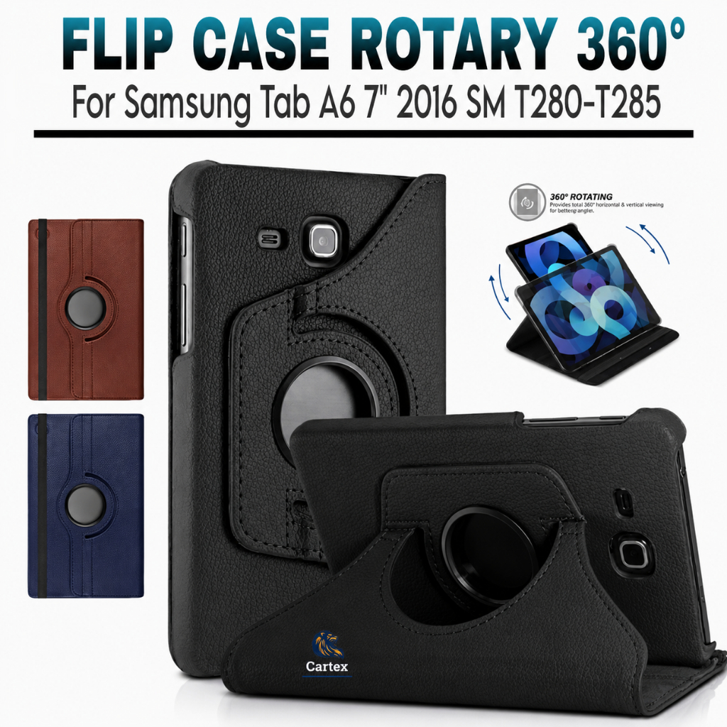 Case Rotary Samsung Tab A A6 6 7"inch 2016/ T280 / T285 / T280n / samsung tab a6 / samsung tab a 201