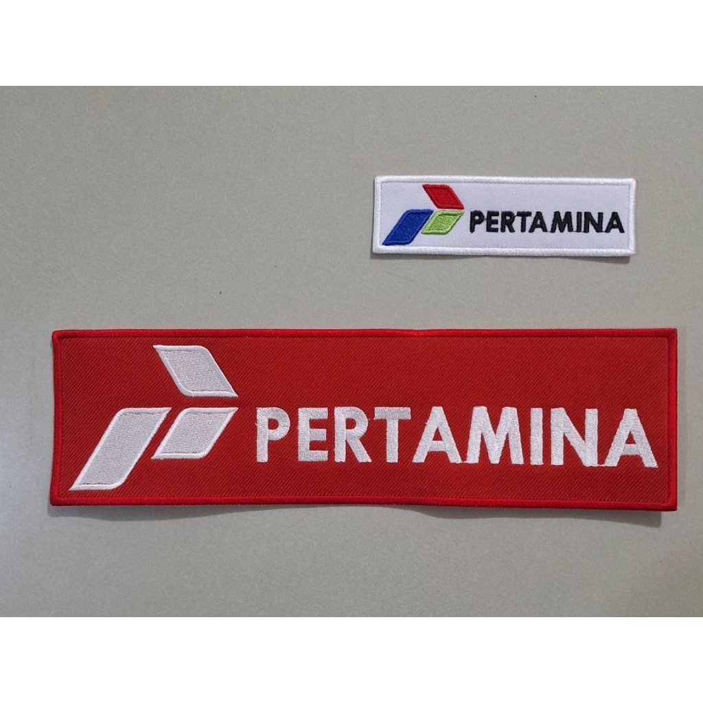 bordir emblem pertamina/logo pertamina