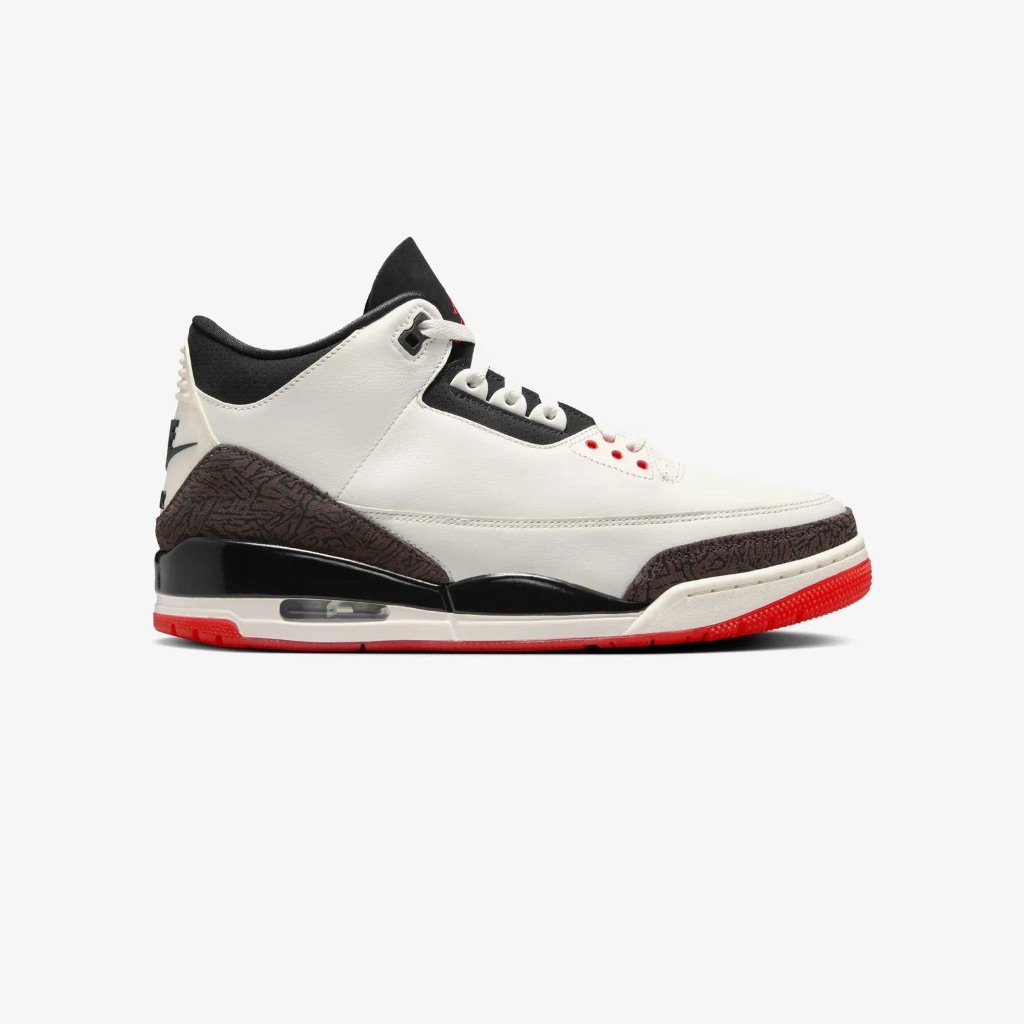 Air Jordan 3 Retro OG Sail University Red Original (100% Authentic)