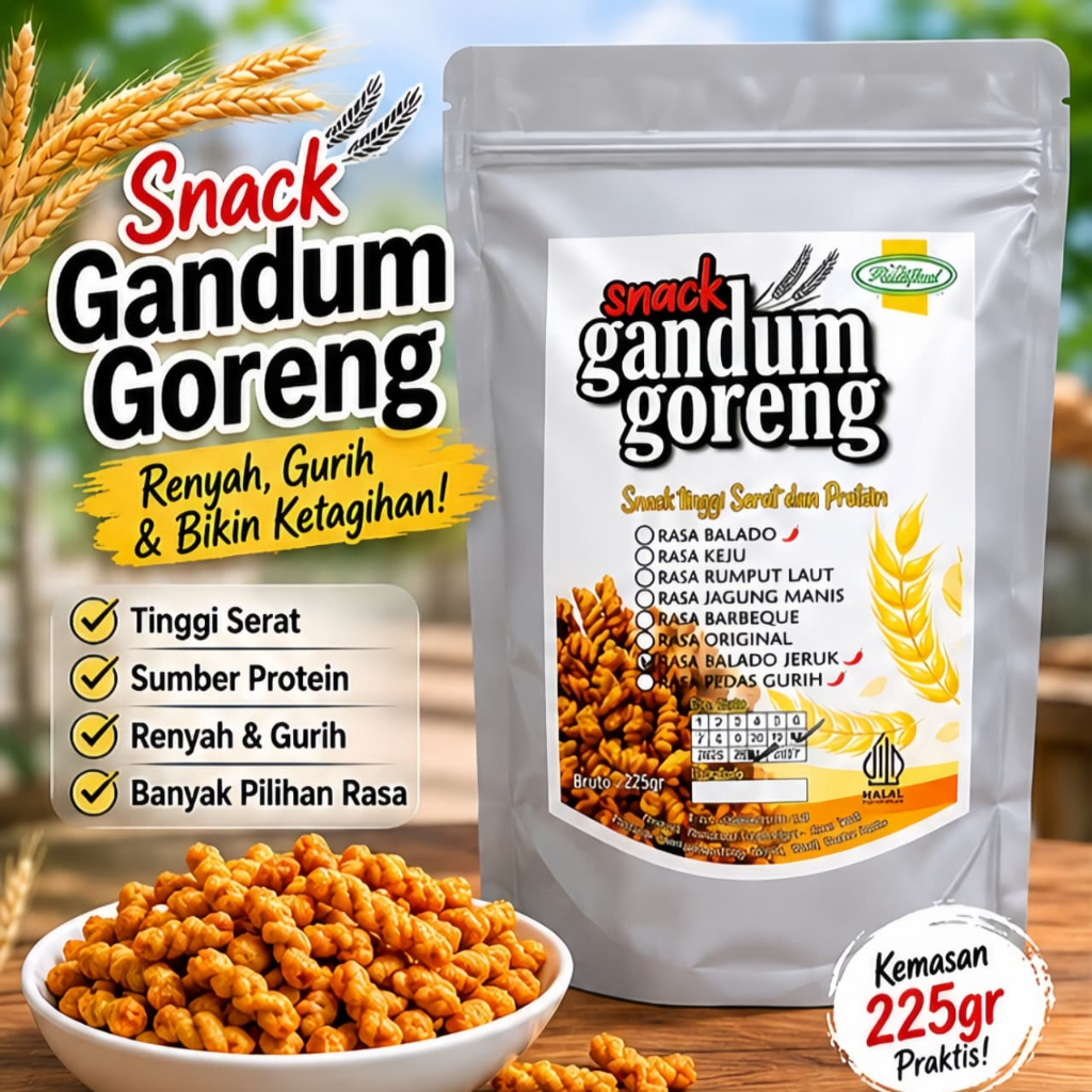 Snack Gandum Goreng Premium Makaroni Khas Tasikmalaya Jawa Barat