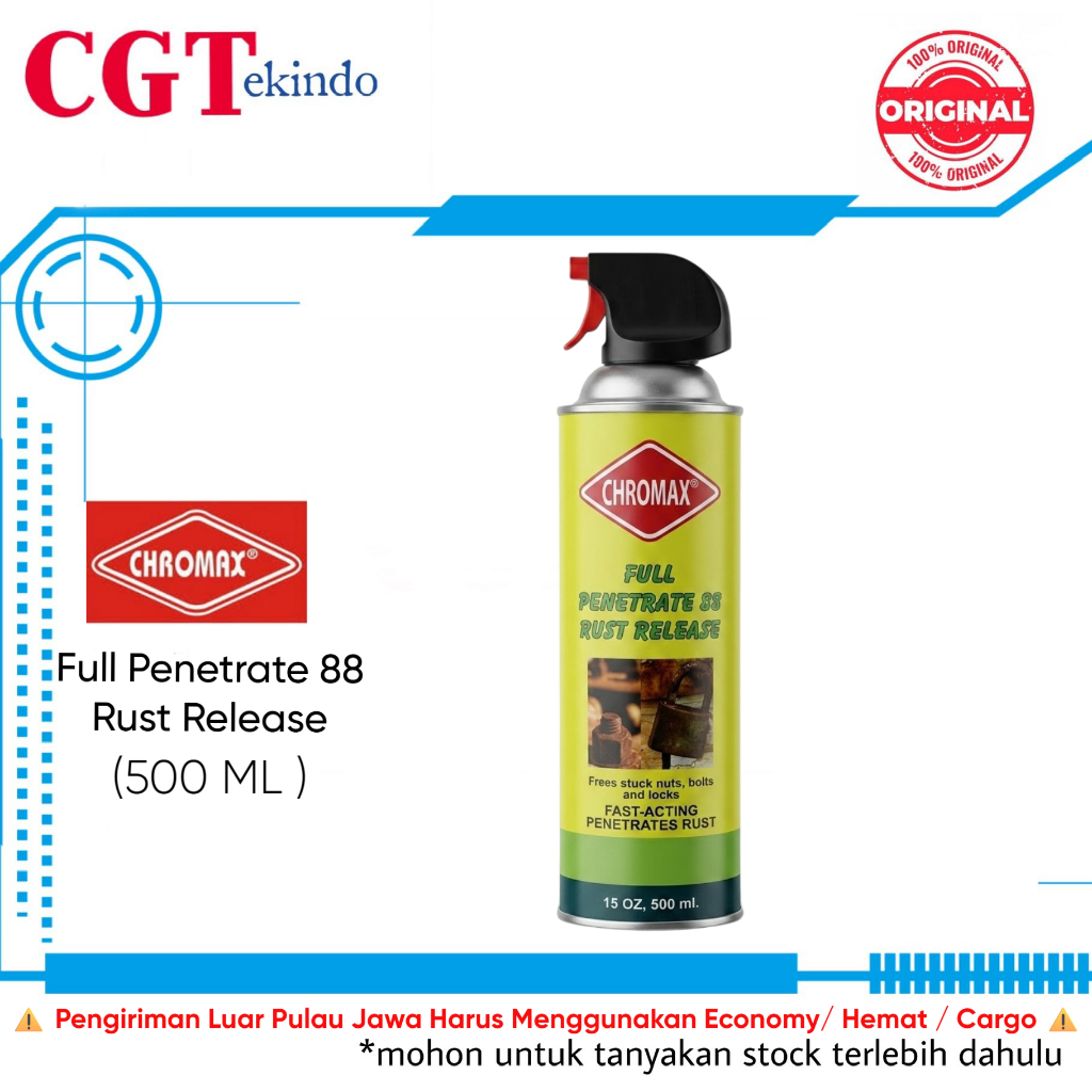 Chromax Full Penetrate 88 Rust Release 500ml Cairan Penghancur Perontok Karat Pelumas Baut Macet Ant