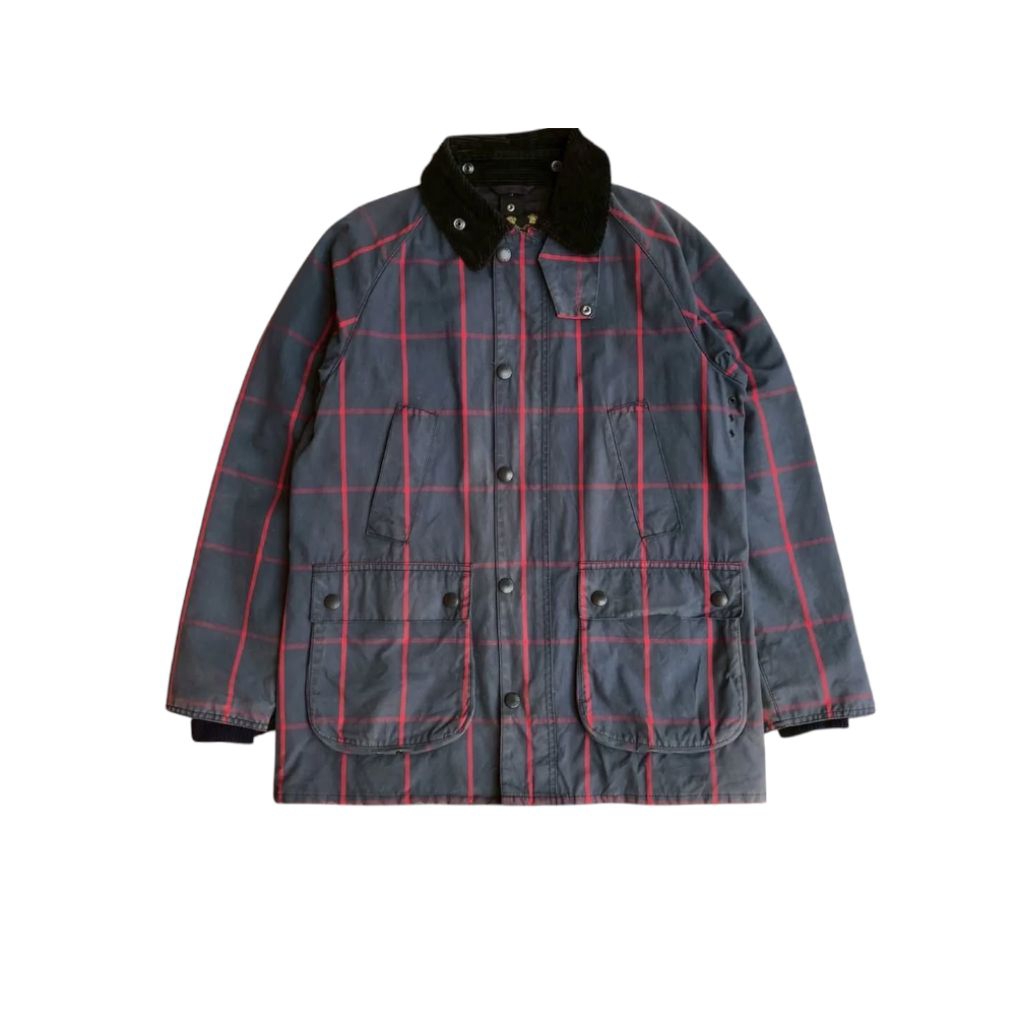 Barbour Bedale Sl Window Pane Check Wax Jacket