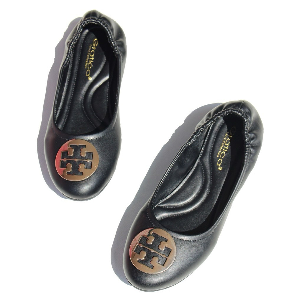 GRATICA FLATSHOES HITAM EMPUK NYAMAN WANITA (PRELOVED)