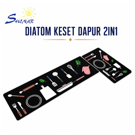 Keset Dapur Diatomite Keset Kaki Keset Dapur Diatomite 2 In 1 / Keset Kaki Diatomite
