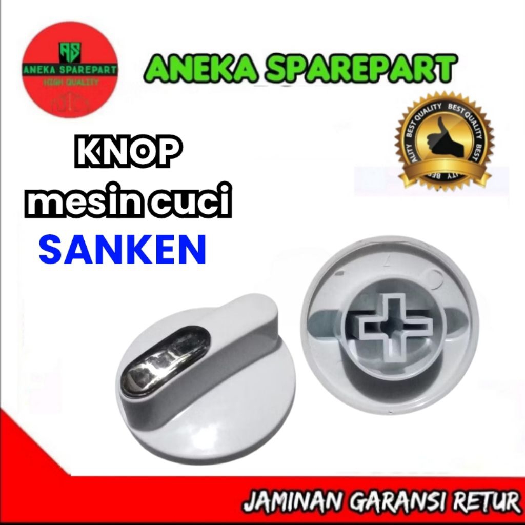 knop mesin cuci SANKEN, tombol pemutar mesin cuci sanken