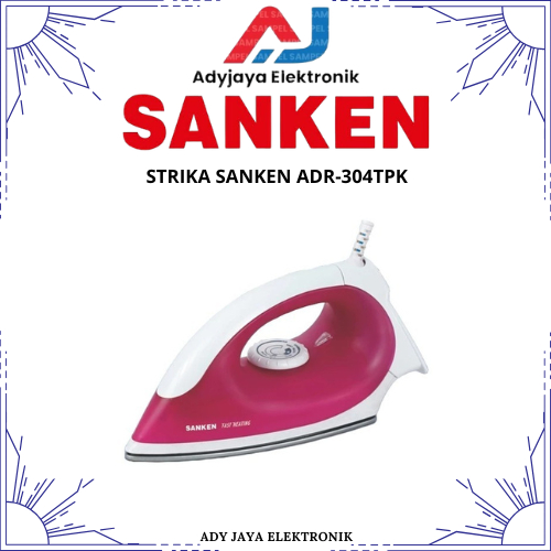 Sanken ADR-304TPK Setrika Kering 400W Pink Gold Soleplate