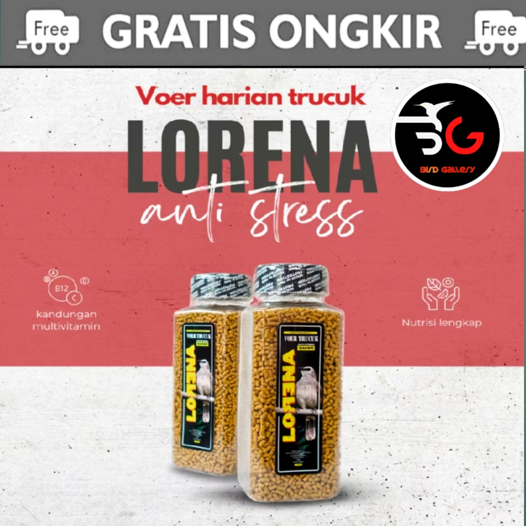 VOER TRUCUK LORENA VOER BURUNG TRUCUKAN KUTILANG JALAK 200 GR