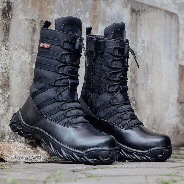 Eiger - Sepatu Pdl Ninja Jaguar Sepatu Safety Ujung Besi Pria Kulit Asli