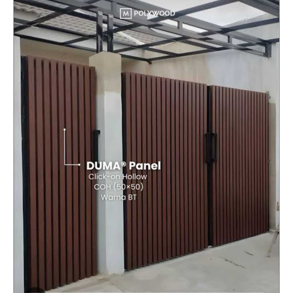 WPC wall panel kisi kisi Duma click on hollow