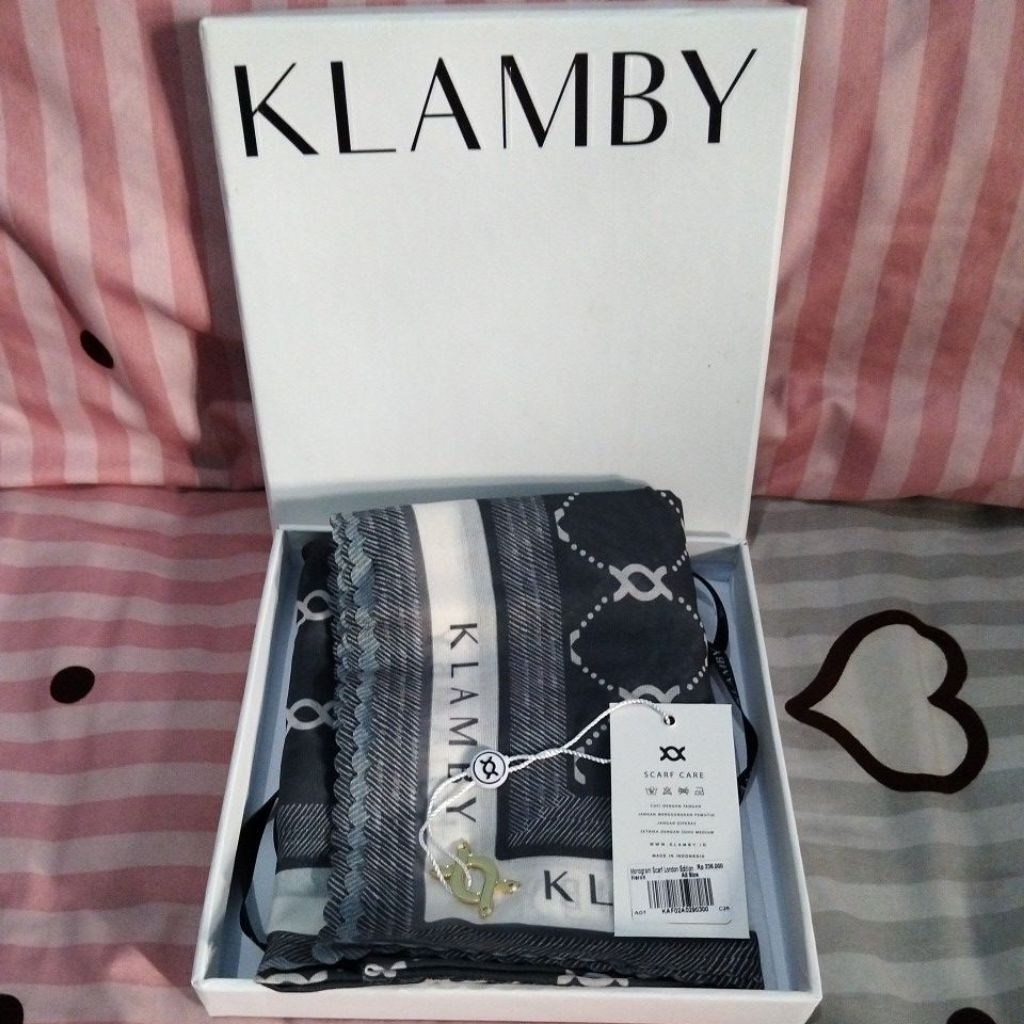 Wearing Klamby Monogram London