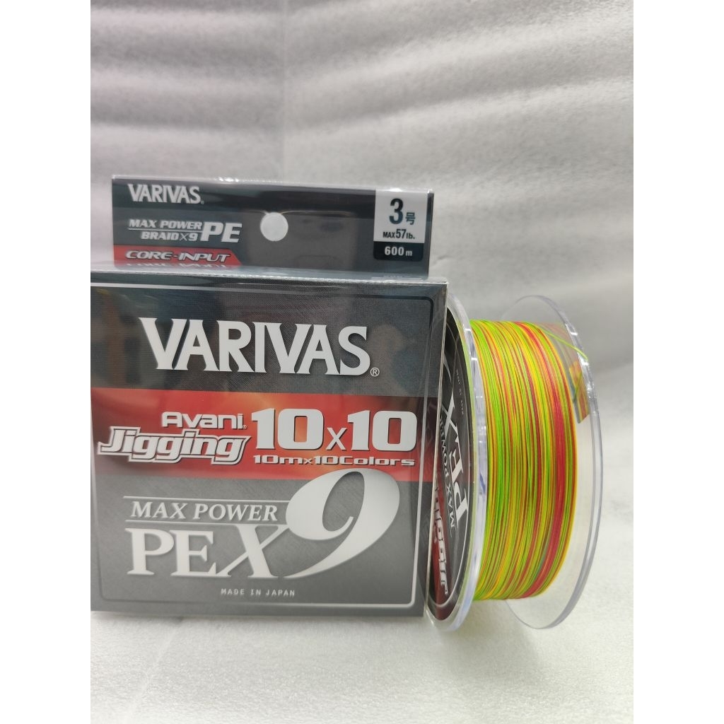SENAR VARIVAS AVANI JIGGING 10X10 X9 PE 3/600M PE PREMIUM MADE IN JAPAN