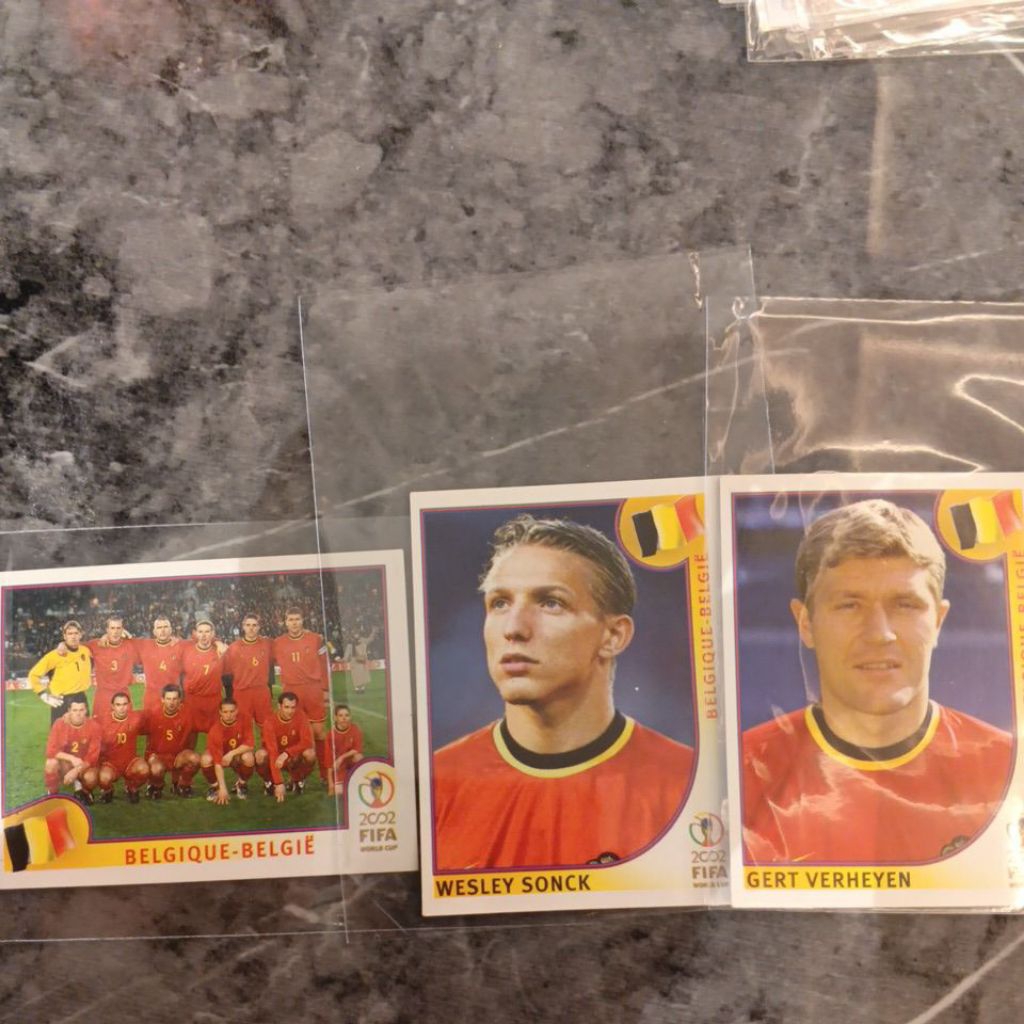 sticker bola panini world cup 2002 Belgia