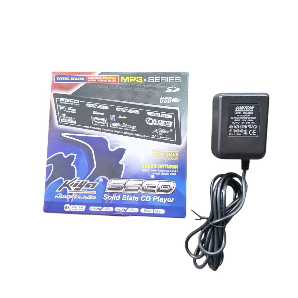 Paket SSCD Kiya MP3 Player Untuk Ampli Rakitan + bonus Adaptor Comtech