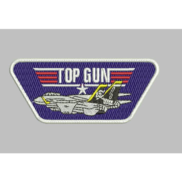 PATCH BORDIR- Logo H-A39 Top Gun Poliester terbaru