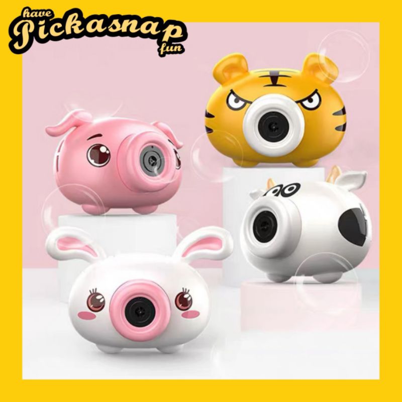 [Pickasnap] Bubble camera bear mainan kamera balon sabun | Mainan gelembung