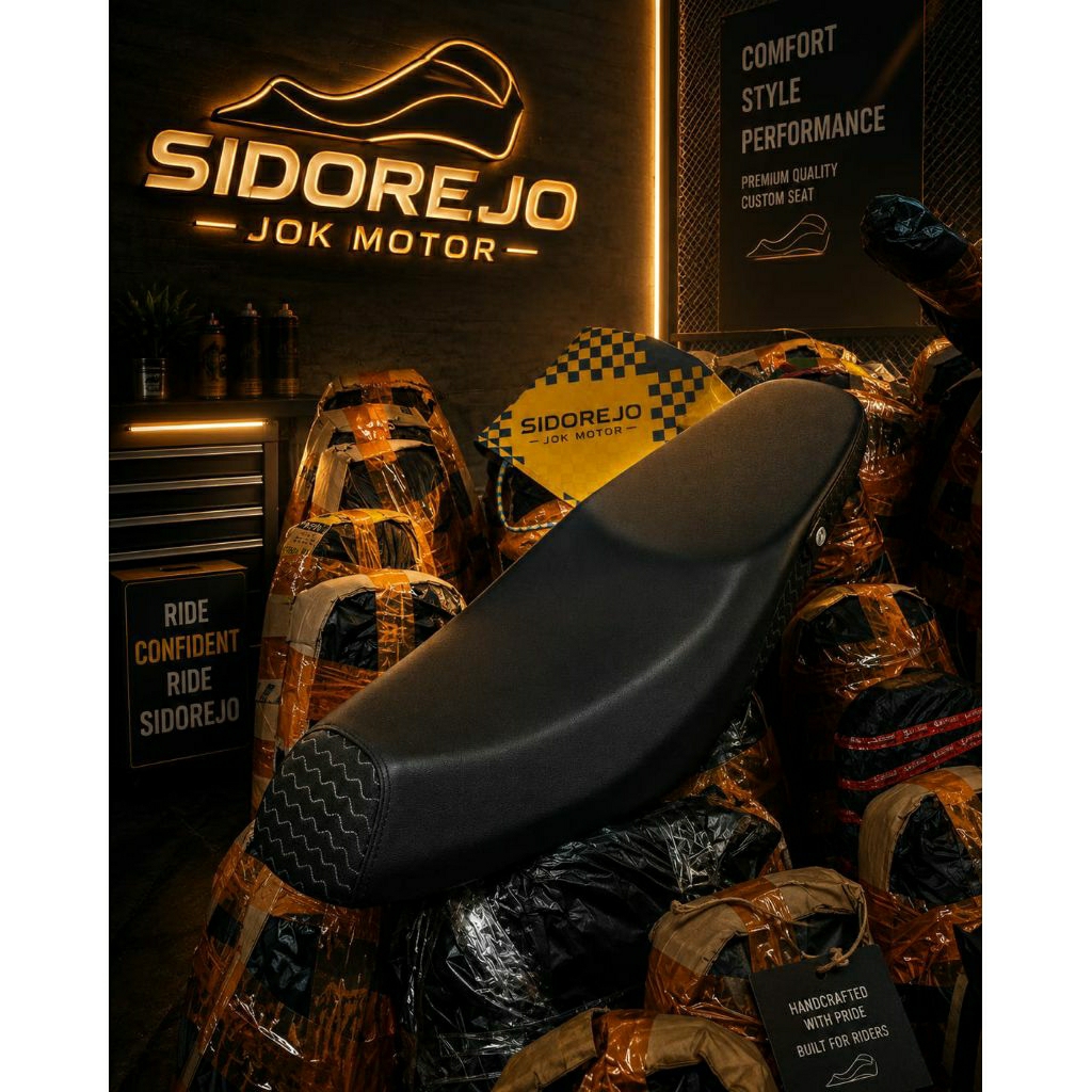 Jok Motor Supra X 125 Karbu Motif Mbtech x Gelombang| Jok motor supra x 125 Mbtech x gelombang