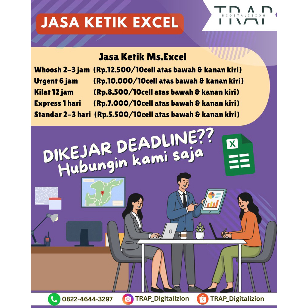 Jasa Ketik Ms.Excel