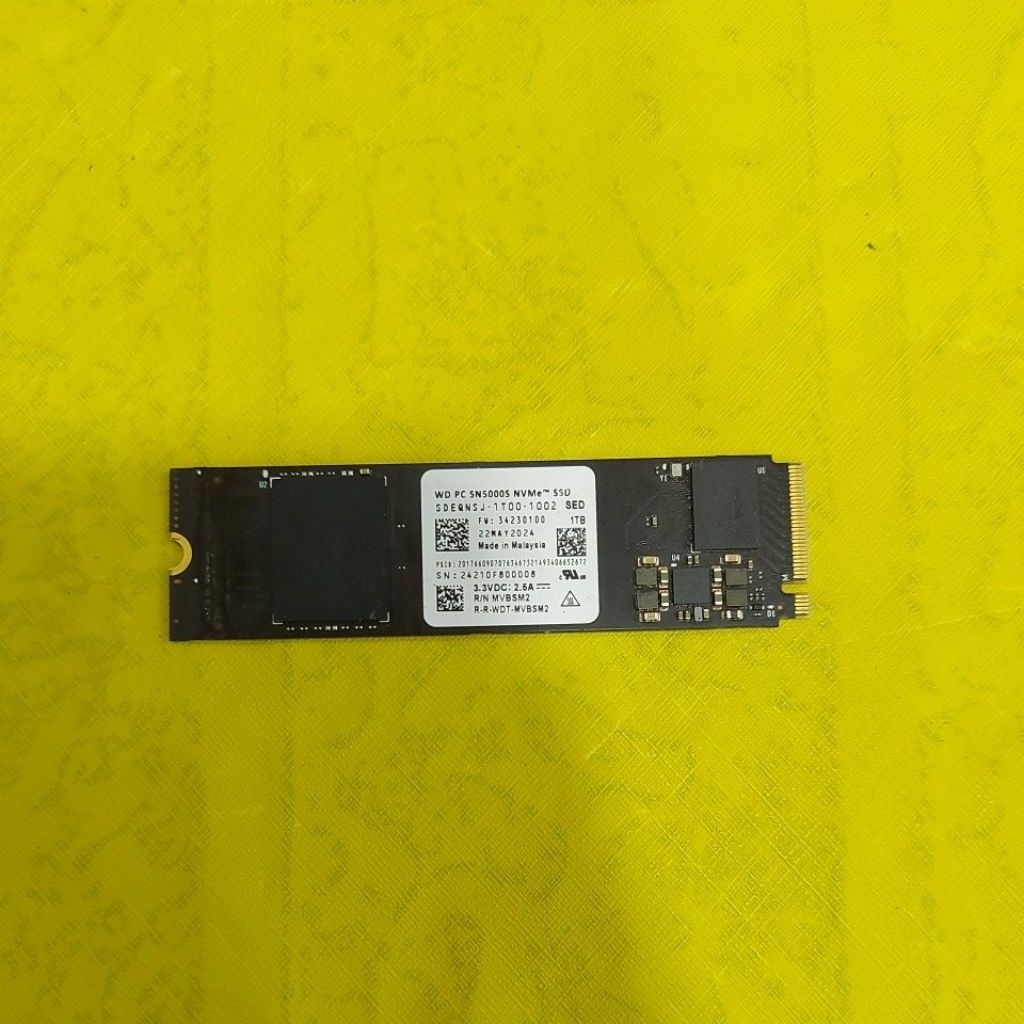 SSD WD NVME 1 TB COPOTAN LAPTOP