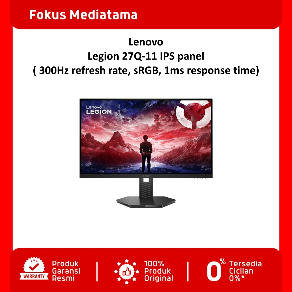 Lenovo Monitor Legion 27Q-11 300Hz NVIDIA® G-SYNC® compatibility