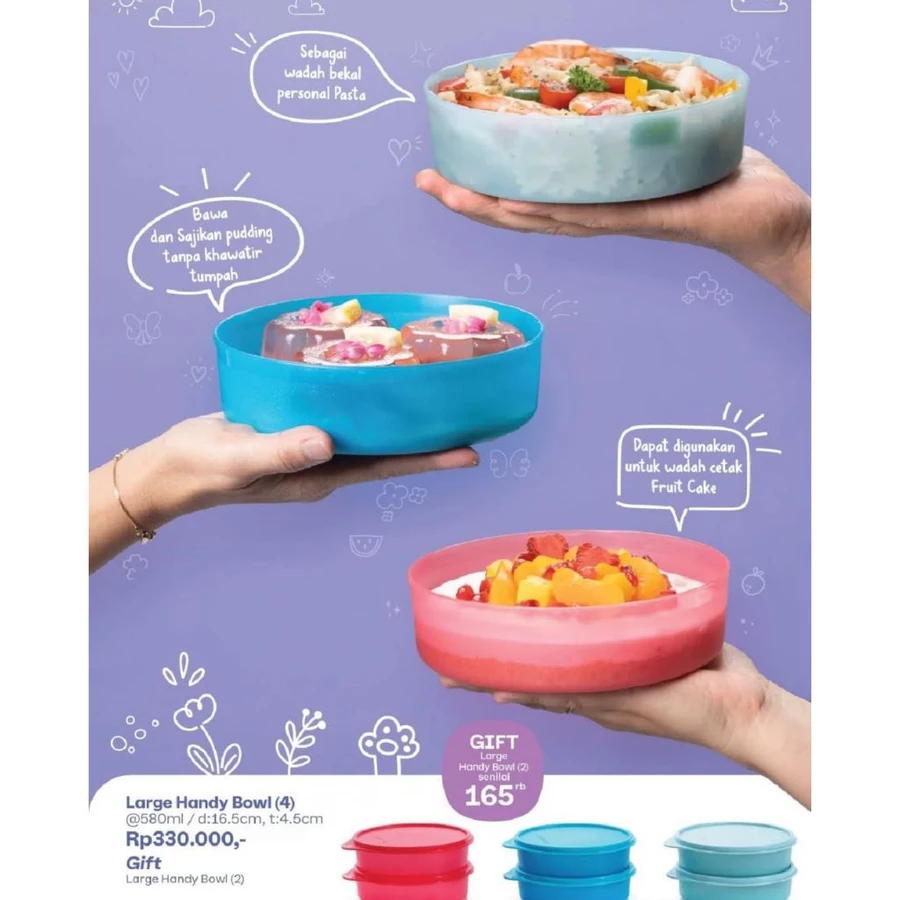 Large Handy Bowl Tupperware