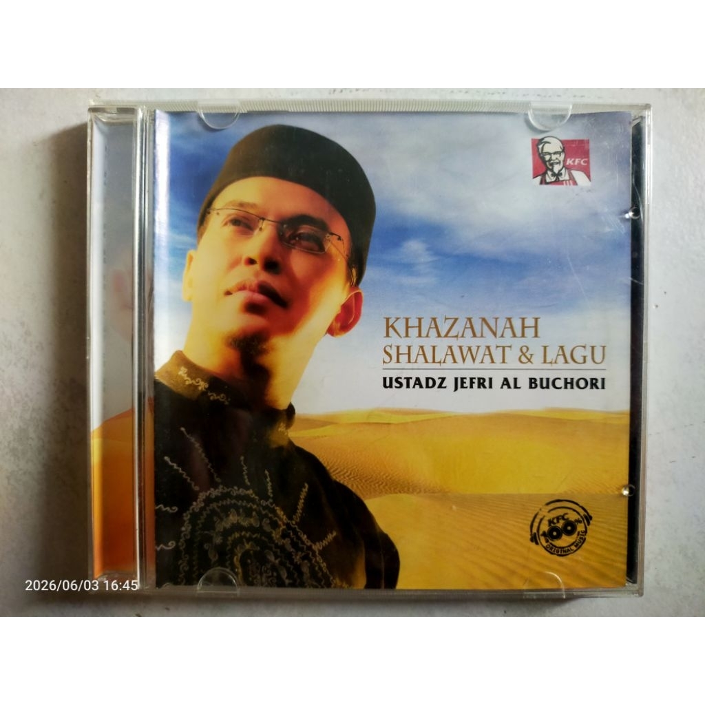 CD Original USTADZ JEFRI AL BUCHORI "khazanah shalawat&lagu" (cd KFC)
