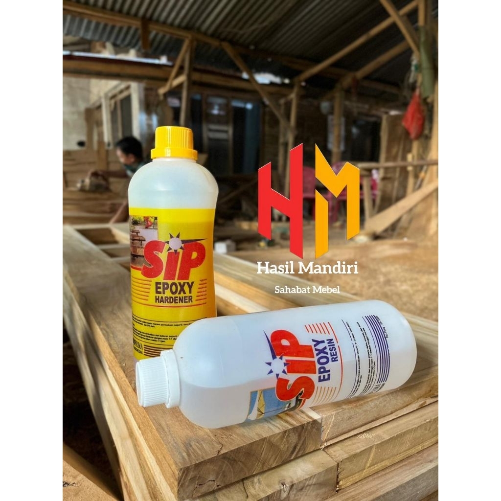Lem Epoxy Sip Besar Hardener dan resin