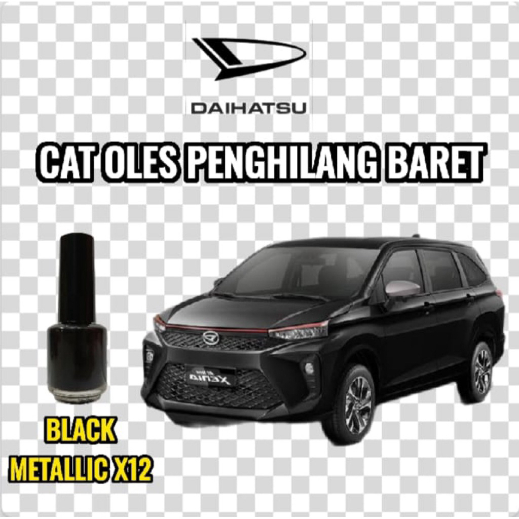 Cat Oles Penghilang Baret Mobil Daihatsu Terios Xenia Luxio Hitam Glosy Midnight Black/Black Metalli