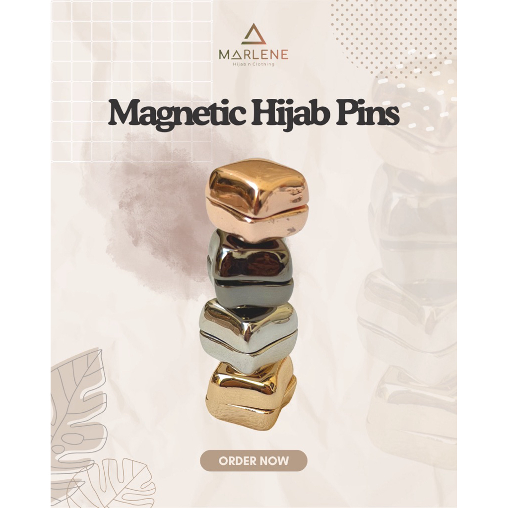 Marlene - Pin Magnet Hijab (Magnetic Hijab Pins)