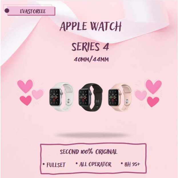 Apple Watch/iWatch Series 4 40MM/44MM Second 100% Original Fullset Bergaransi Ex internasional