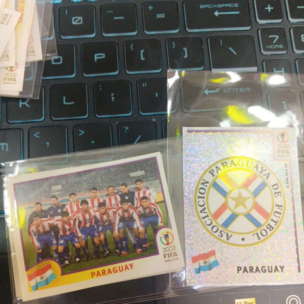 sticker bola panini world cup 2002 Paraguay
