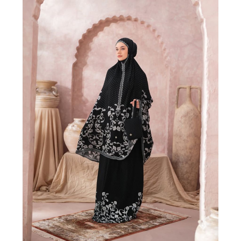 AZALEA PRAYER SET HL - ULTRA SOFT MUKENA || MUKENA RAYON HL BY HEAVEN LIGHTS