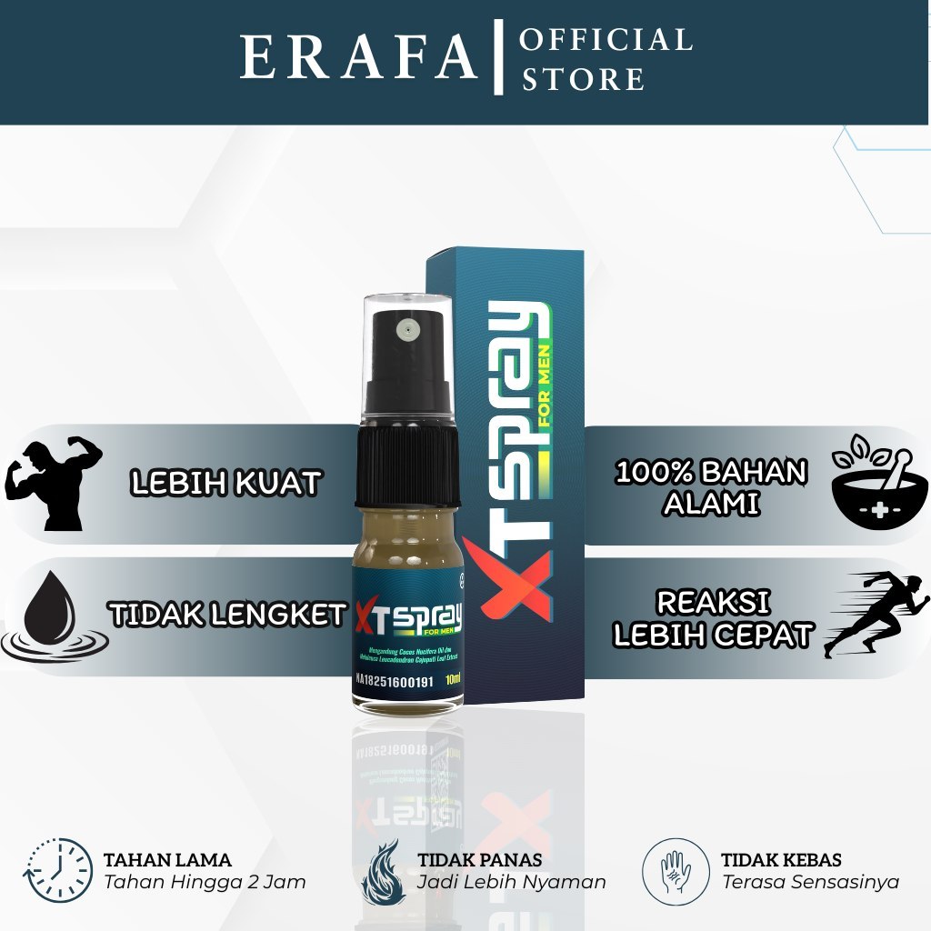 XT Spray obat kuat Pria Tahan lama pria Original herbal oles ASLI 100% AMAN BPOM HALAL