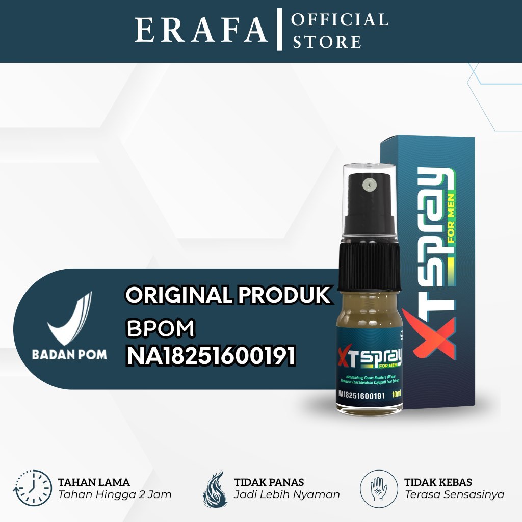 XT Spray Obat Kuat Pria Dewasa Permanen 10ml - Minyak Herbal Spray Terlaris BPOM