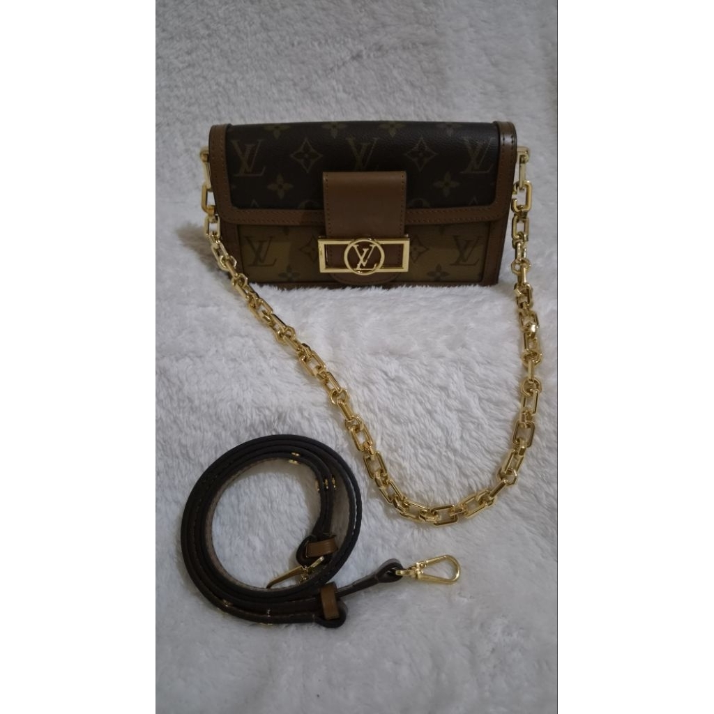 Preloved Louis Vuitton Dauphine East West Monogram Reverse