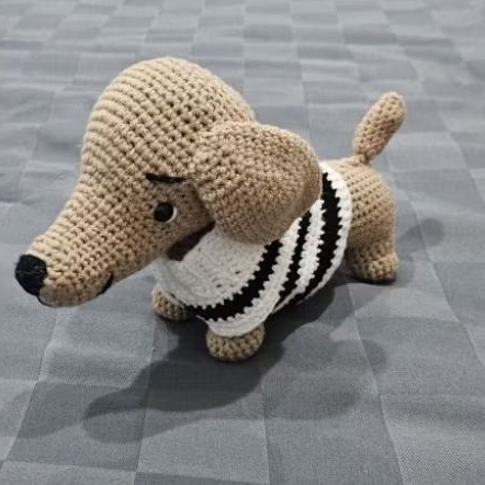 Boneka Rajut Dachshund Dog / Cute / Boneka / rajut